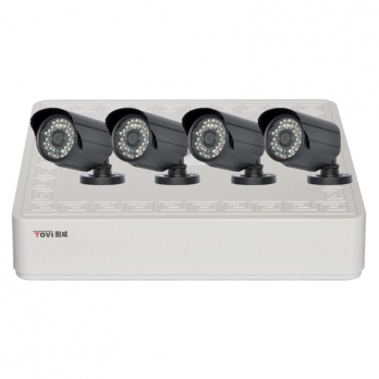 圖威TV-NVR9104K-6013E 4路全高清1080p NVR硬盤(pán)錄像機(jī)(SATA*1)(網(wǎng)口*5)+4IPC套裝